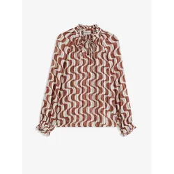 bonprix bedruckte Tunikabluse, weiß, 54