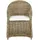 Beliani Gartensessel Susua Rattan 54 x 87 x 67 cm Cremeweiß mit Kissen