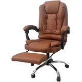Hti-Living Chefsessel Kunstleder Braun