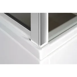 Polysan DEEP Rechteckige Duschkabine mit Türanschlag links 120 x 165 cm Klarglas