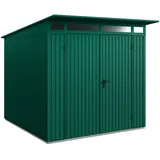 Hörmann Metall-Gerätehaus Berry Classic mit Pultdach Typ 2, 248 x 283 cm,moosgrün,7 m2