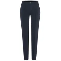 MAC Damen-Hose Slim Fit Anna Zip New in Dunkelblau-D46