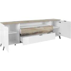 Home Affaire Sideboard 220 x 75 x 40 cm Weiß