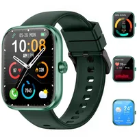MFVLP Smartwatch Herren Damen, 1.83" HD Touchscreen Smartwatch mit Telefonfunktion, 110+ Sportmodi Fitness Tracker mit Herzfrequenz/Schlafmonitor, IP68 Wasserdicht Fitnessuhr für Android iOS-Grün