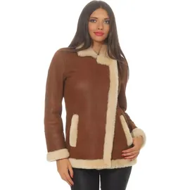Hollert Lammfelljacke - OLA COGNAC - Größe: XL - Braun - XL