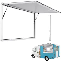 VEVOR 1880x1016mm Imbissstand Servierfenster Markise Imbisswagen-Servicefenster