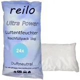 24x 1kg Ultra Power Nachfüllpack für Raumentfeuchter Luftentfeuchter Vliesbeutel