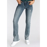 Arizona Bootcut-Jeans »Ultra-Stretch«, Mid-Waist, Gr. 42 - N-Gr, blue-used, , 11324835-42 N-Gr