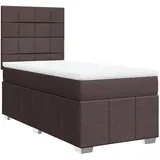 vidaXL Boxspringbett 140 x 200 cm Dunkelbraun