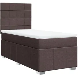 vidaXL Boxspringbett 140 x 200 cm Dunkelbraun