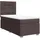 vidaXL Boxspringbett 140 x 200 cm Dunkelbraun