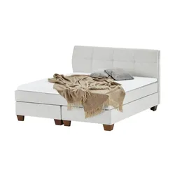 SKAGEN BEDS Boxspringbett  Vegg ¦ grau ¦ Maße (cm): B: 205 H: 112,5