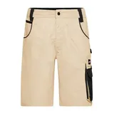 Workwear Bermudas - STRONG - Spezialisierte Arbeitsshorts mit funktionellen Details schwarz/braun/grau, Gr. 58