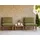 Beliani Gartenlounge Frascati 3-tlg. grün