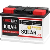 Langzeit Solarbatterie 100Ah 12V Wohnmobilbatterie Batterie ersetzt 90Ah