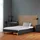 Homestyle4u Polsterbett 140 x 200 cm Grau