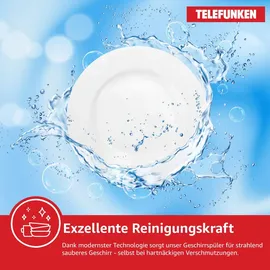 Telefunken G-EU-6014-C-I Unterbau-Geschirrspüler (freistehend, 598 mm)