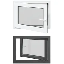 vidaXL Kellerfenster RISOR 80 x 50 cm grau
