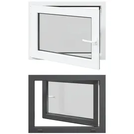 vidaXL Kellerfenster RISOR 80 x 50 cm grau