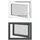 vidaXL Kellerfenster RISOR 80 x 50 cm grau