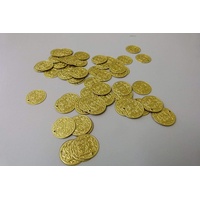 KarnevalsTeufel Münzen Metall für Bauchtanz-Kostüm, Dekoration, Schmuck, Piraten-Schatz, Piraten-Gold, Bastelbedarf (Ø 21 mm)