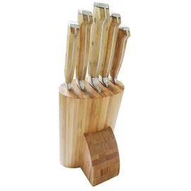 neuetischkultur Messerblock 6-tlg. Beige