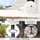 Outsunny Marktschirm mit Handkurbel 460 x 270 cm beige