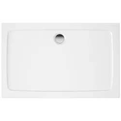HAK Duschwanne Mineralguss 120x90x4cm mit Wannenfüssen