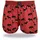 Unabux Boxershorts Prints rot / schwarz / weiß M 2er Pack