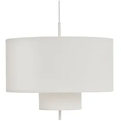 New Works - Margin Pendelleuchte Ø70 White Canvas