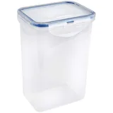 Vorratsdose Lock&Lock 1,3l, Gefrierdosen mit Silikondichtung, stapelbare Brotzeitdosen, Snackbox 13,5x10x18,5cm - Transparent