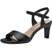 TAMARIS Damen 1-28008-42 Sandalette Mit Absatz, Black Matt, 39 EU