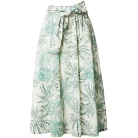 s.Oliver Faltenrock Damen Floral Grün 40