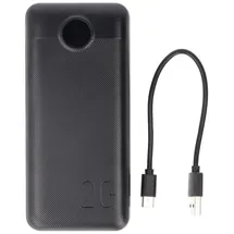 XCell Powerbank X20000PD mit 20.000mAh Kapazität, USB-C PD3.0, Quick-Charge, LED-Display, 2x USB-Ausgang 1x USB-C-Ausgang