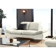 W.Schillig Couch Chenille 3-Sitzer Weiß