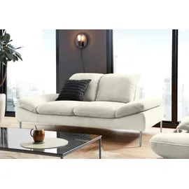W.Schillig Couch Chenille 3-Sitzer Weiß