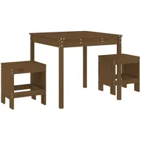 vidaXL 3-tlg Garten-Bistro-Set Honigbraun Massivholz Kiefer