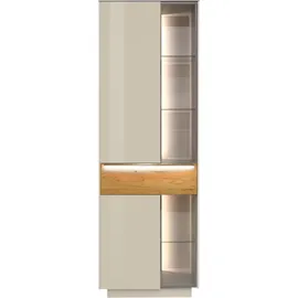 Mäusbacher Standvitrine 67 x 42 x 197 cm Beige