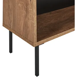 Beliani NANTON Bücherregal 140 x 0 x 0 cm Dunkelbraun