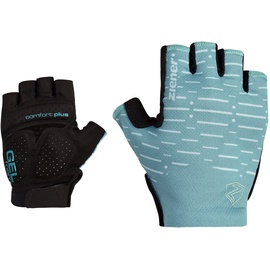 Ziener Damen Cammi Fahrrad/Mountainbike/Radsport-Handschuhe | Kurzfinger - atmungsaktiv,dämpfend, Turquoise dust, 6,5