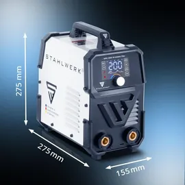 STAHLWERK Schweißgerät ARC 200 Synergic Pro MMA Lift TIG IGBT Inverter, 200 A,