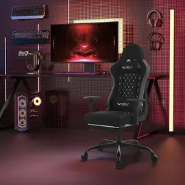 Woltu Gaming-Stuhl Ergonomisch Schwarz/Grau PC