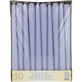 Papstar Leuchterkerzen 50 St. Ø 2,2 cm 25 cm flieder