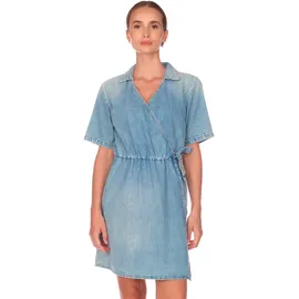 LE TEMPS DES CERISES Jeanskleid FLOE gewickelt Blau XL