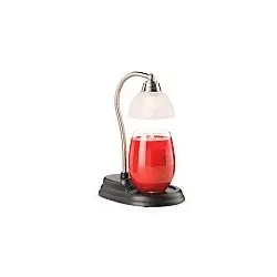 AURORA Lampe Kerzenwärmer (schwarz/silber)