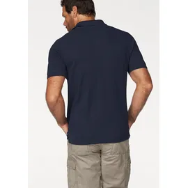 MAN'S WORLD Poloshirt MAN'S WORLD, Herren, Gr. 44/46 (S), blau (marine), Piqué, Obermaterial: 100% Baumwolle, unifarben, Basic, regular fit, Rundhals, Flachstrickbündchen, Shirts, Kurzarm, lockere Passform, unifarben, Topseller