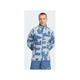 Adidas Terrex Multi Printed Fleecejacke grau|baltikblau 2XL