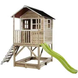 EXIT Toys Spielhaus »Loft Spielhäuser«, BxHxT: 190 x 253 x 329 cm, natur
