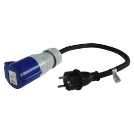 ChiliTec CEE Adapter Kabel 35 cm Schwarz
