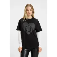 HUGO BOSS HUGO Vintage Blue Kurzarm-t-shirt - Black -